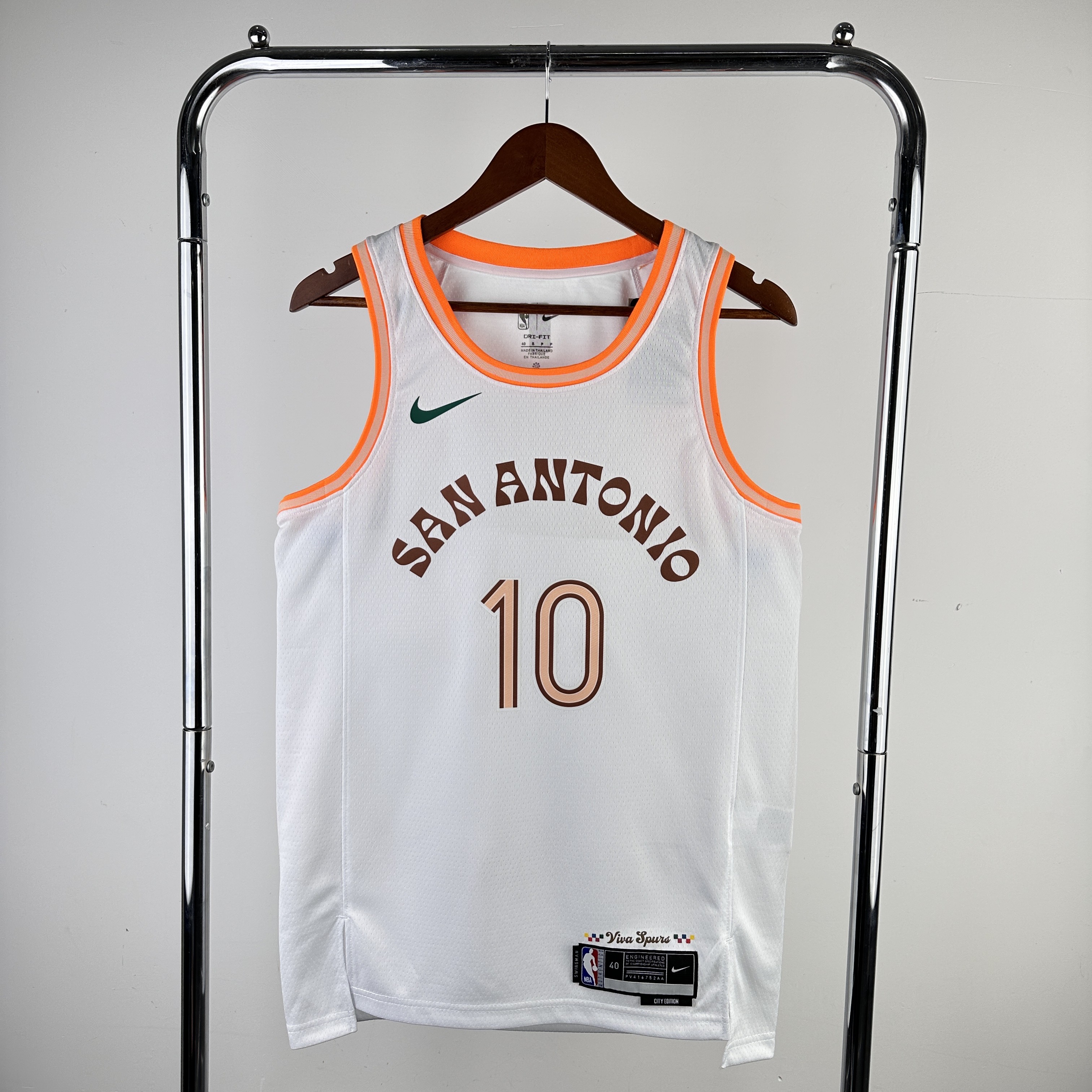 Men San Antonio Spurs #10 Sochan White City Edition Nike 2024 NBA Jersey->san antonio spurs->NBA Jersey